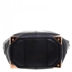 Alexander Wang Black Soft Leather Small Emile Top Handle Bag