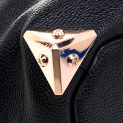 Alexander Wang Black Soft Leather Small Emile Top Handle Bag