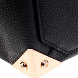 Alexander Wang Black Soft Leather Small Emile Top Handle Bag