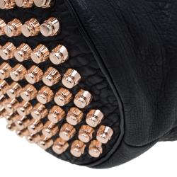 Alexander Wang Black Textured Leather Diego Bucket Bag