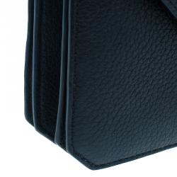Alexander Wang Black Pebbled Leather Prisma Envelope Clutch
