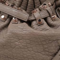 Alexander Wang Beige Textured Leather Diego Bucket Bag