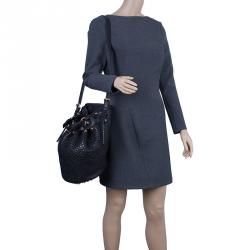 Alexander Wang Black Diego Textured Leather Bucket Bag