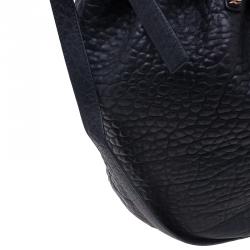 Alexander Wang Black Diego Textured Leather Bucket Bag