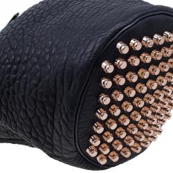Alexander Wang Black Diego Textured Leather Bucket Bag