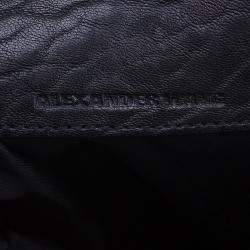 Alexander Wang Black Diego Textured Leather Bucket Bag