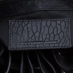 Alexander Wang Black Textured Leather Diego Bucket Bag