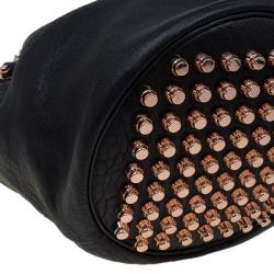 Alexander Wang Black Textured Leather Diego Bucket Bag