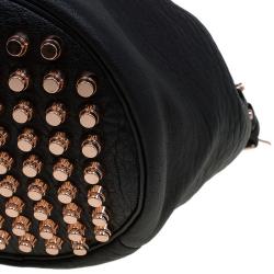 Alexander Wang Black Textured Leather Diego Bucket Bag