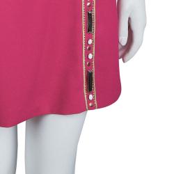 Alice By Temperly Pink Embellished Francoise Shift Dress M