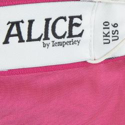 Alice By Temperly Pink Embellished Francoise Shift Dress M