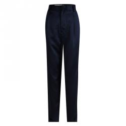 Alice + Olivia Navy Blue High Waist Wide Leg Trousers S