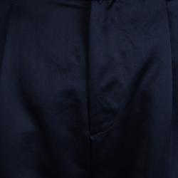 Alice + Olivia Navy Blue High Waist Wide Leg Trousers S