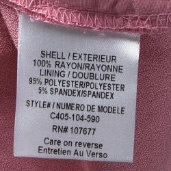 Pre Owned Alice + Olivia Pastel Pink Pleat Detail Arthur Pants M