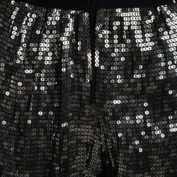Alice + Olivia Antique Gold Sequin Embellished Pants S