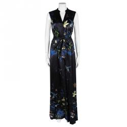 Alice & Olivia Marianna on sale enchanted forest silk maxi dress