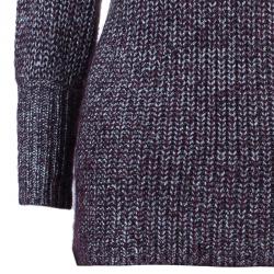 Alice + Olivia Plum Metallic Knit Top M