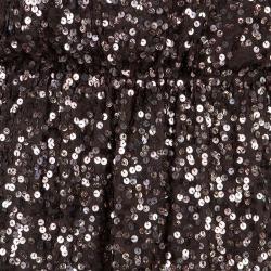 Pre Owned Alice + Olivia Preston Brown Sequin Dress S