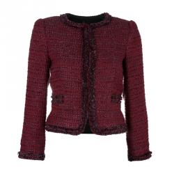 Alice + Olivia Red Tweed Blazer XS