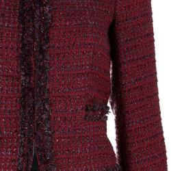 Alice + Olivia Red Tweed Blazer XS
