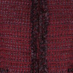 Alice + Olivia Red Tweed Blazer XS