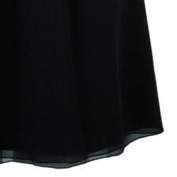 Pre Owned Alice + Olivia Martine Black Halter Neck Pleated Dress M