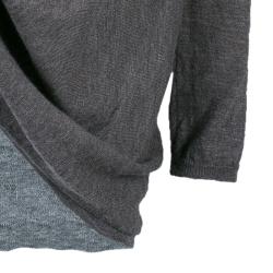 Alice + Olivia Drape Wrap Around Knit Cardigan XS