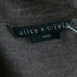 Alice + Olivia Drape Wrap Around Knit Cardigan XS