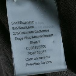Alice + Olivia Drape Wrap Around Knit Cardigan XS