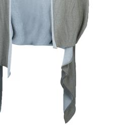 Alice + Olivia Grey Knit Cardigan S