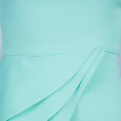 Pre Owned Alice + Olivia Spelling Side-Peplum Mint Sleeveless Dress XS