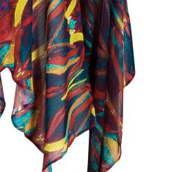 Alice + Olivia Multicolor Print Cardigan XS