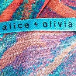 Alice + Olivia Multicolor Print Cardigan XS