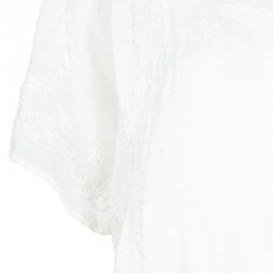 Pre Owned Alice + Olivia Jenna White Embroidered Top XS