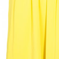 Pre Owned Alice + Olivia Shari Yellow Off-shoulder Dress XS