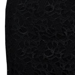 Pre Owned Alice + Olivia Clover Black Lace Cap Sleeve Dress XS