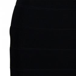 Pre Owned Alice + Olivia Black Bandage Dress M