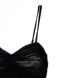 Pre Owned Alice + Olivia Beige and Black Lace Dress M