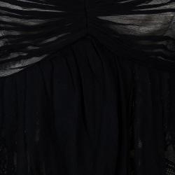 Pre Owned Alice + Olivia Beige and Black Lace Dress M