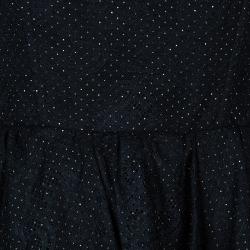 Pre Owned Alice + Olivia Jessie Black Dotted Strapless Dress M