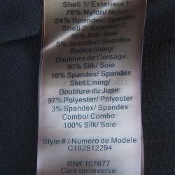 Pre Owned Alice + Olivia Jessie Black Dotted Strapless Dress M