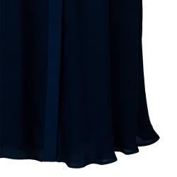 مملوكة مسبقًا Alice + Olivia Emma Navy Blue Silk Lace Dress M