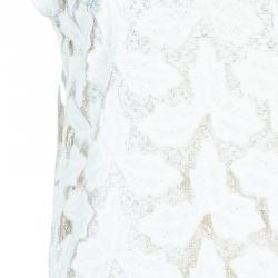 Pre Owned Alice + Olivia Hilary Cream Embroidered Top S