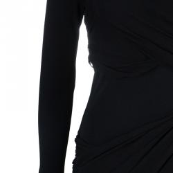 Alice + Olivia Goddess Black Long Sleeve Dress S