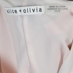 Alice + Olivia Multicolor Digital Print Cutout Back Detail Sleeveless Dress XS