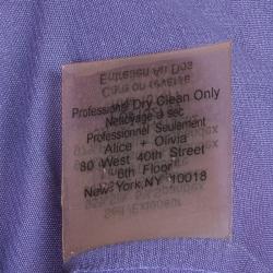 Pre Owned Alice + Olivia Multicolor Print Ruffle Detail Sleeveless Dress XS