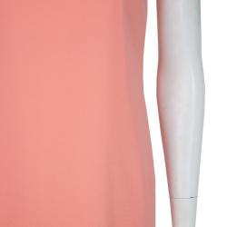 Pre Owned Alice + Olivia Pink Cutout Back Bow Detail Sleeveless Silk Dress XS