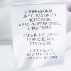 Pre Owned Alice + Olivia White Textured Boucle Jacket XS