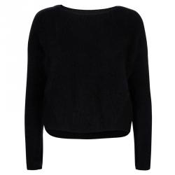 Alice + Olivia Black Fuzzy Sweater XS