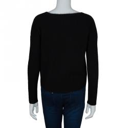 Alice + Olivia Black Fuzzy Sweater XS